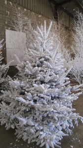 sapin floqué de 2m