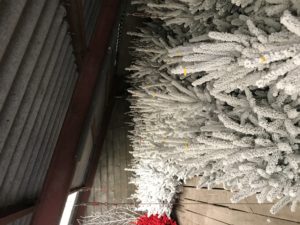 sapin de noel floqué